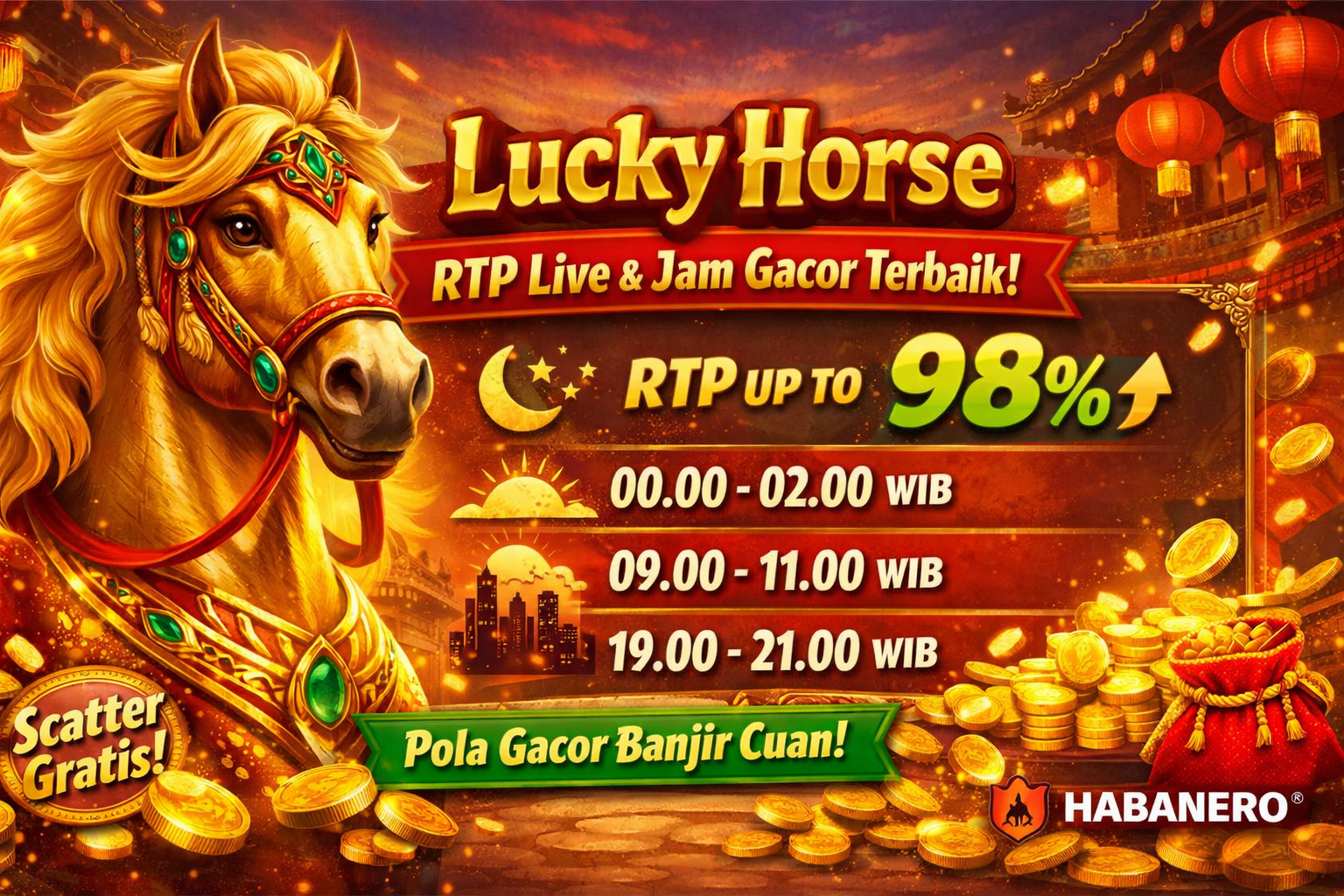 Lucky Horse Habanero RTP Live dan Jam Gacor Terbaik – Bocoran Pola Main Biar Makin Cuan!