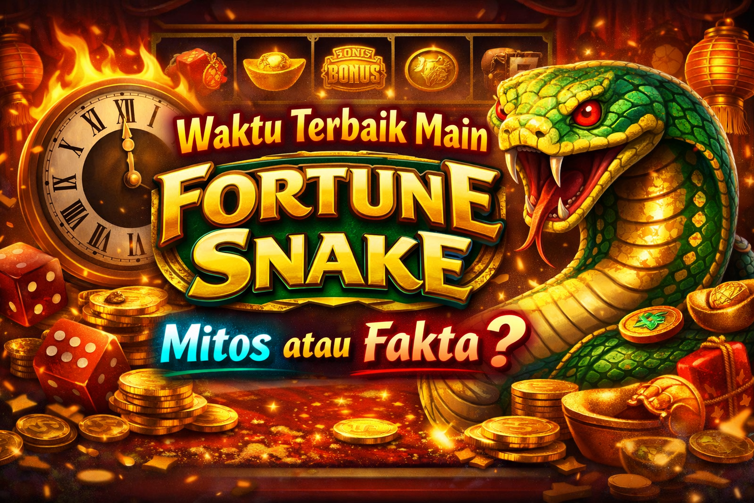 Waktu Terbaik Main Fortune Snake: Mitos atau Fakta? 🐍🔥