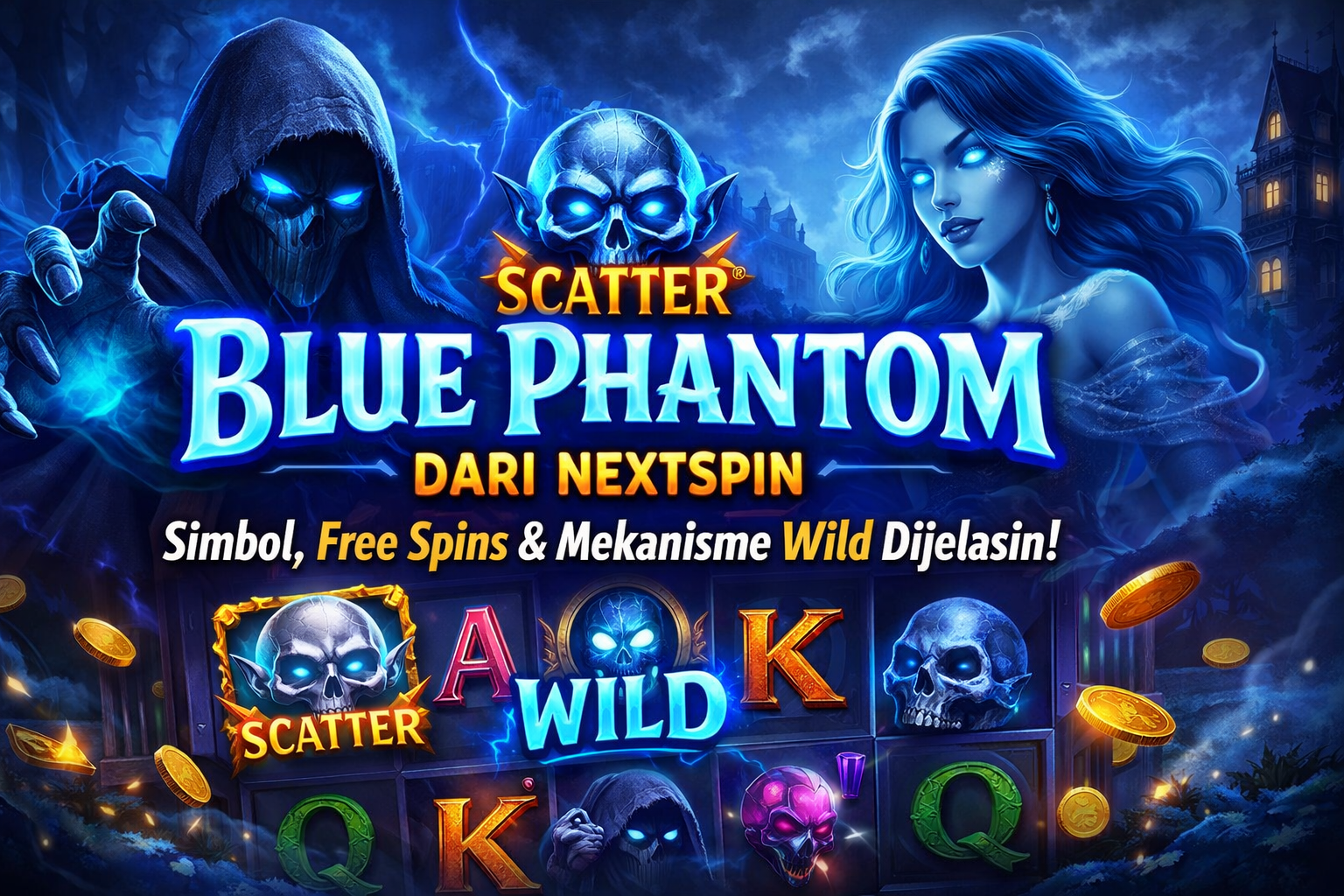 🎰 Blue Phantom dari NextSpin: Simbol, Free Spin, dan Mekanisme Wild yang Bikin Deg-Degan!