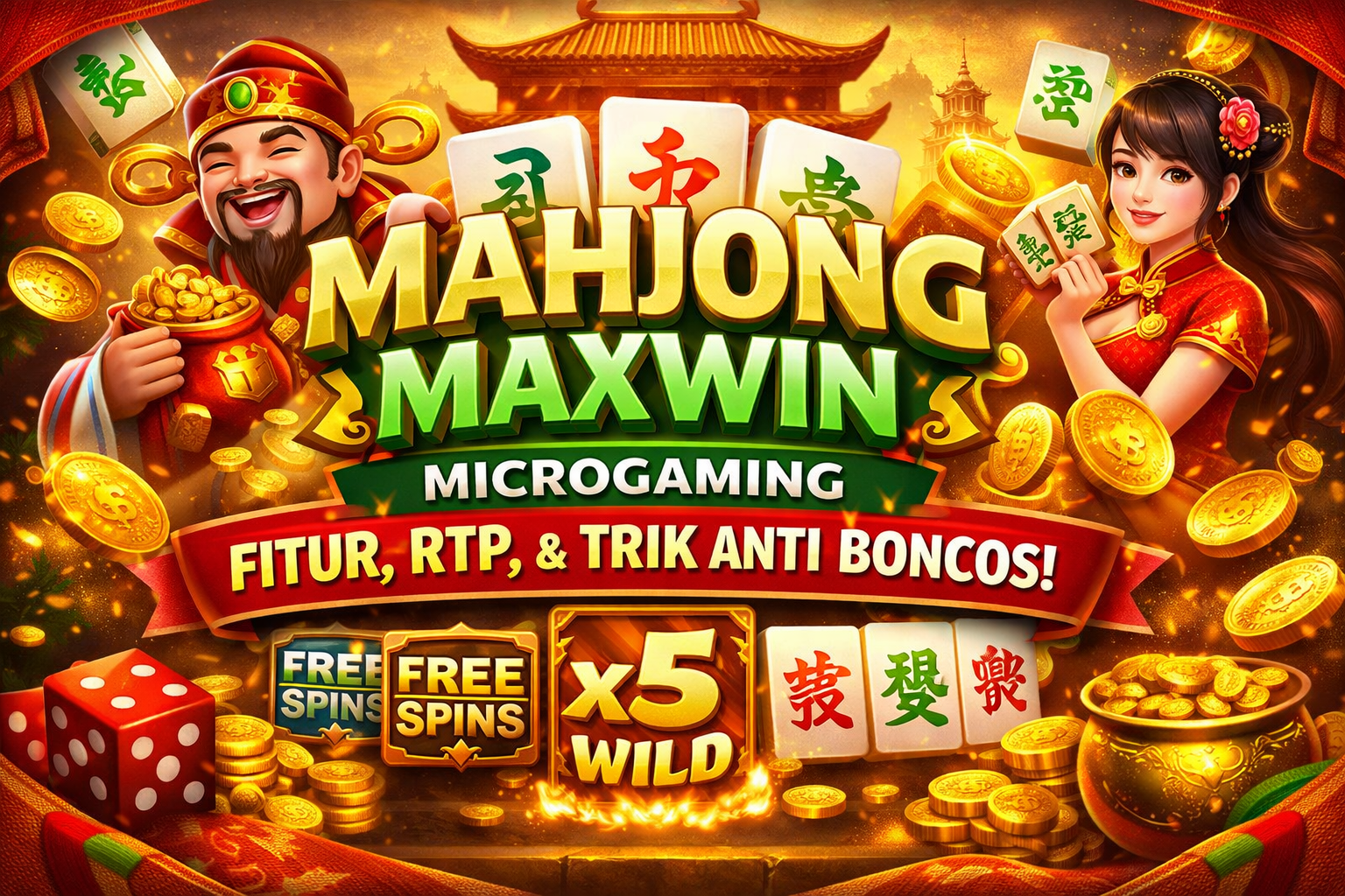 🎰 Mahjong Maxwin Microgaming: Fitur, RTP, dan Trik Anti Boncos Biar Auto Cuan!